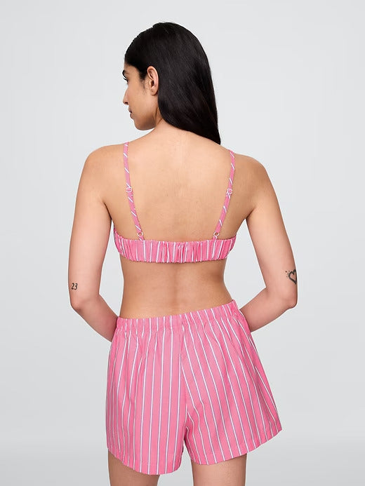 Gap Poplin Triangle Bralette
