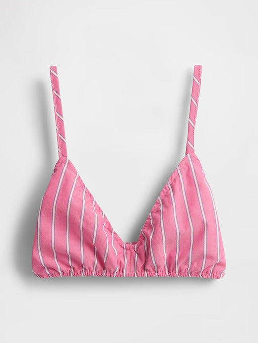 Gap Poplin Triangle Bralette