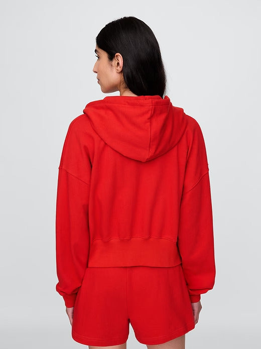 Gap Heavyweight French Terry Oversized Zip Wedge Hoodie