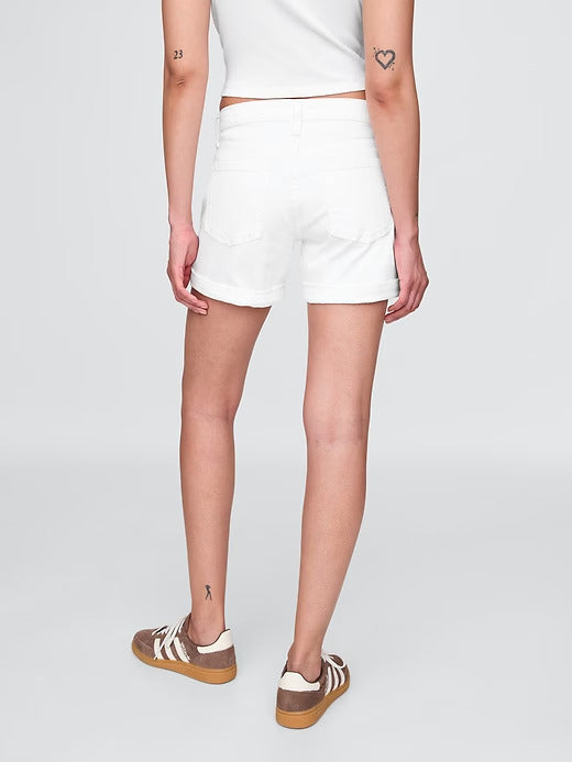Gap 5" Mid Rise Denim Girlfriend Shorts