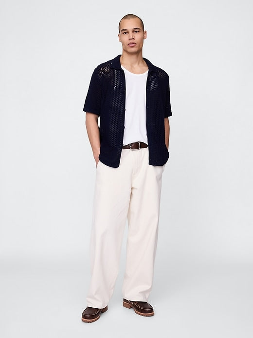 Gap Mesh Sweater Shirt