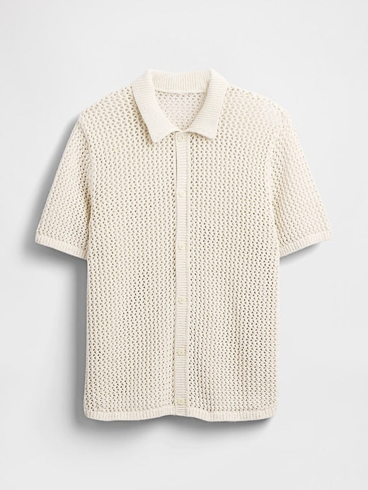 Gap Mesh Sweater Shirt