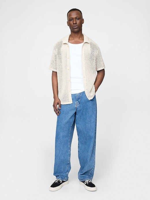 Gap Mesh Sweater Shirt