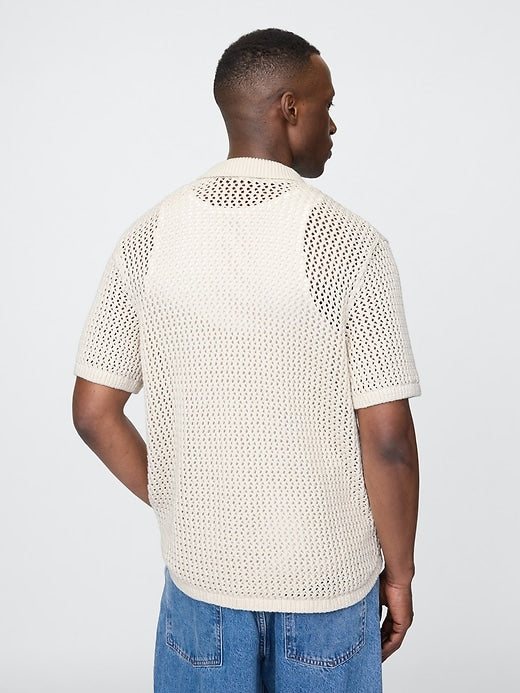 Gap Mesh Sweater Shirt