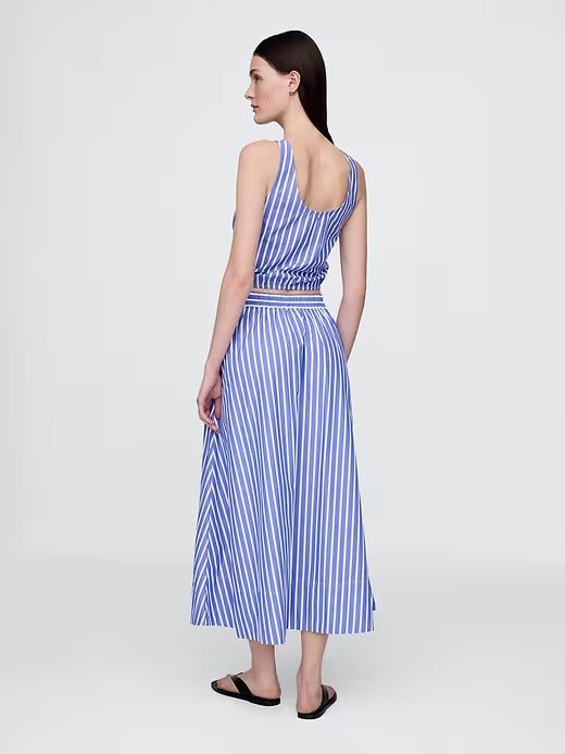 Gap Poplin Maxi Skirt