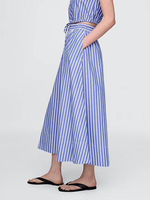 Gap Poplin Maxi Skirt