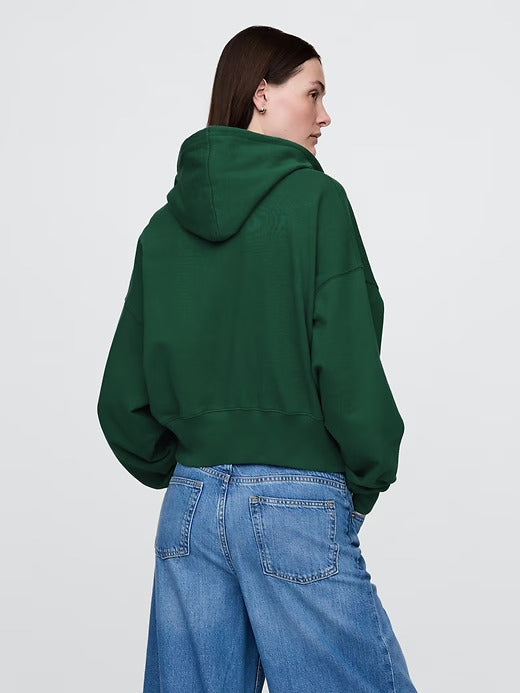 Gap Heavyweight French Terry Oversized Zip Wedge Hoodie