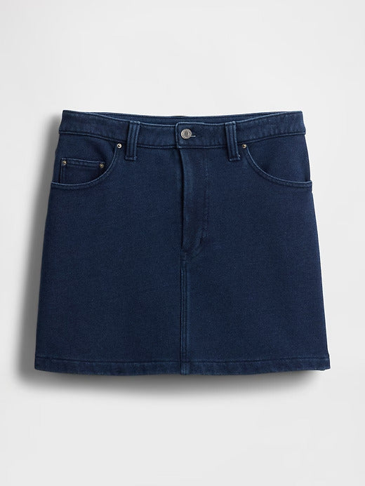 Gap French Terry Denim Skirt