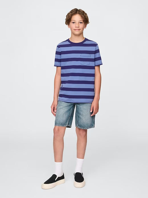 Gap Kids UltraSoft '90s Loose Denim Carpenter Shorts