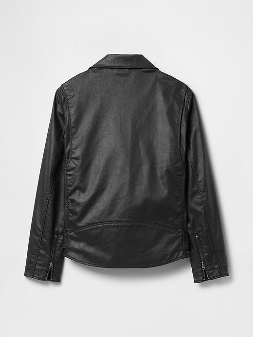 GapStudio Coated Denim Moto Jacket