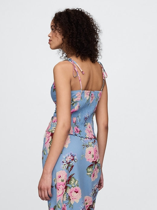Gap Linen-Blend Tie-Strap Cami
