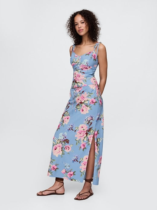 Gap Linen-Blend Tie-Strap Cami
