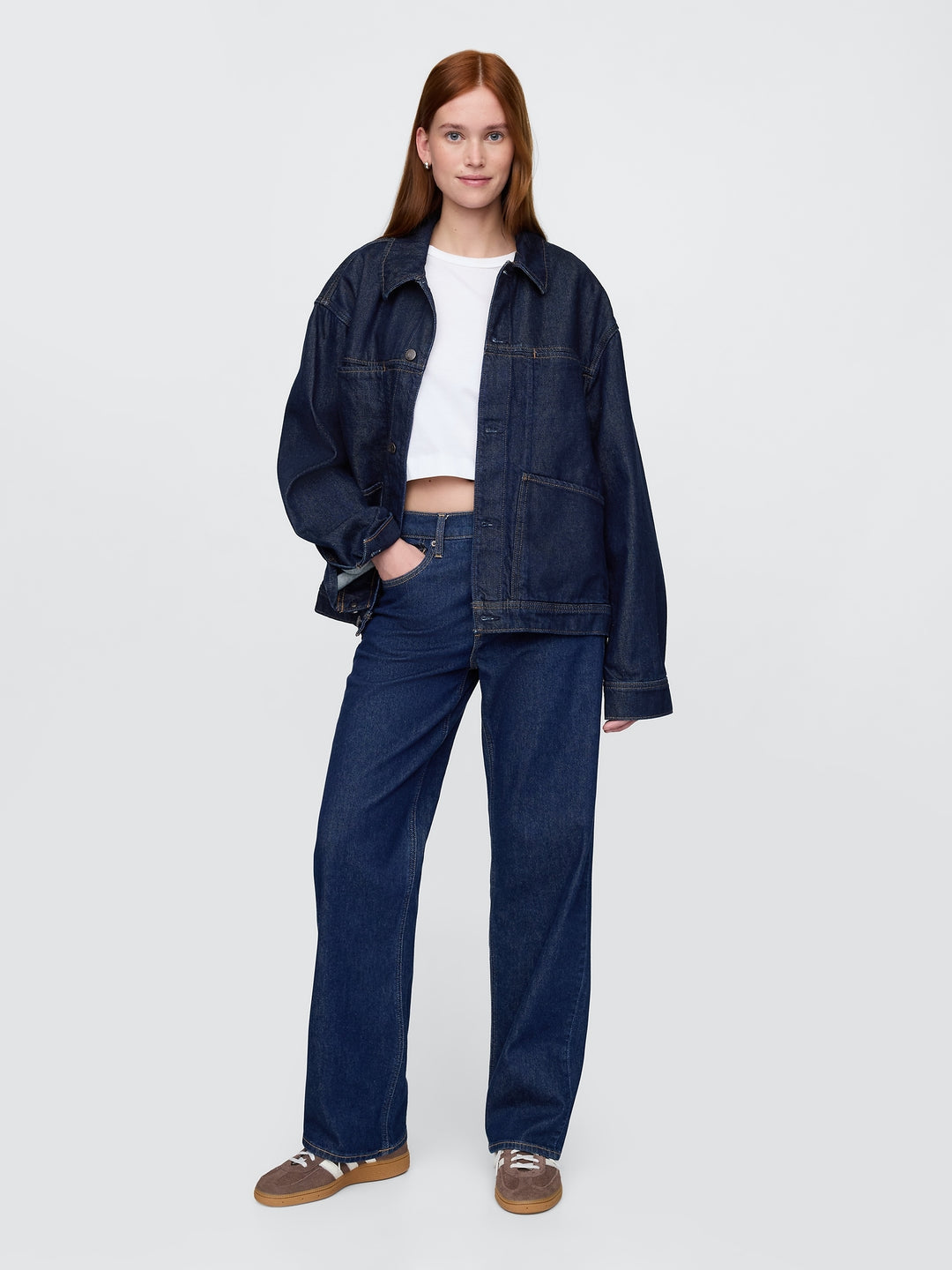 GAP UltraSoft Boxy Icon Denim Jacket