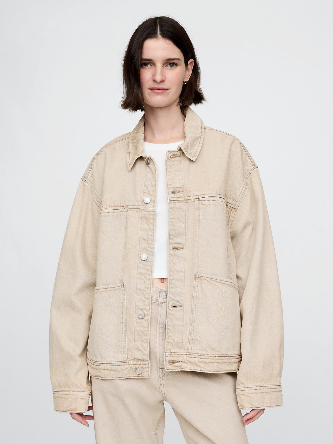 GAP UltraSoft Boxy Icon Denim Jacket
