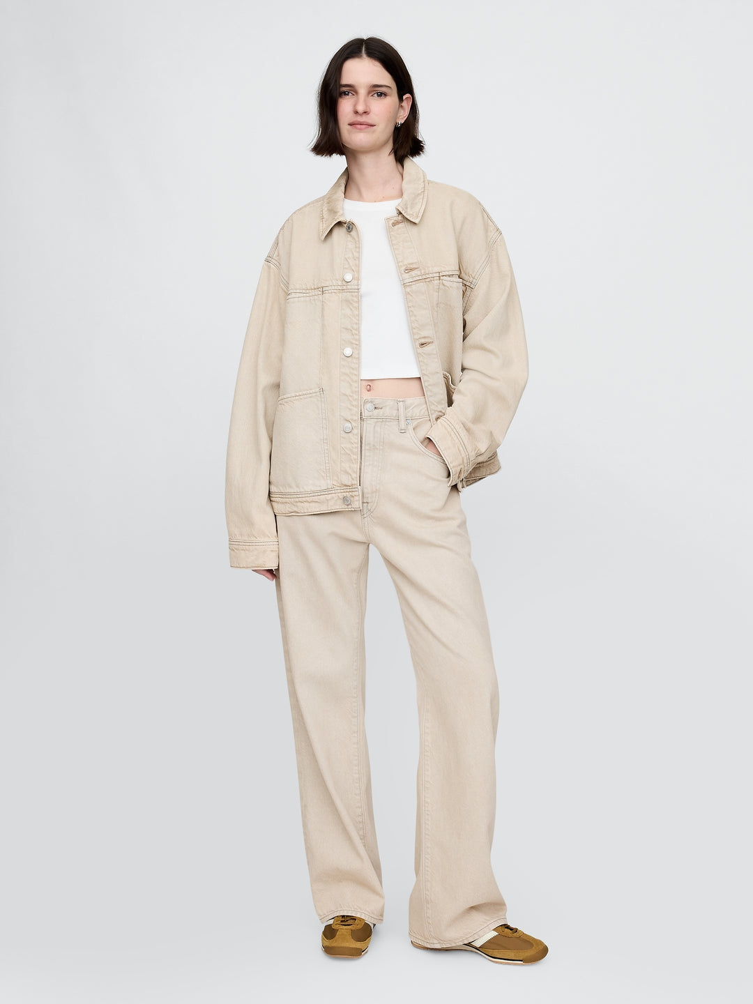 GAP UltraSoft Boxy Icon Denim Jacket