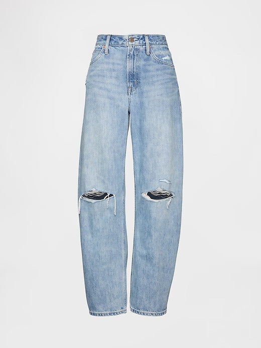 Gap Curvy High Rise Barrel Jeans
