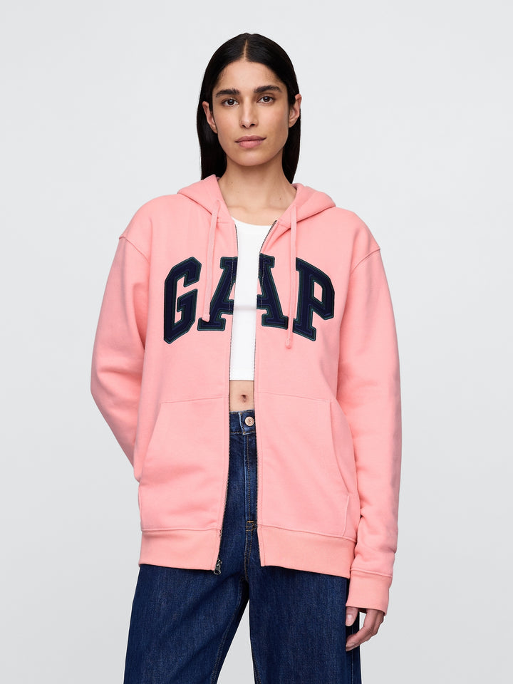GAP VintageSoft Arch Logo Full-Zip Hoodie