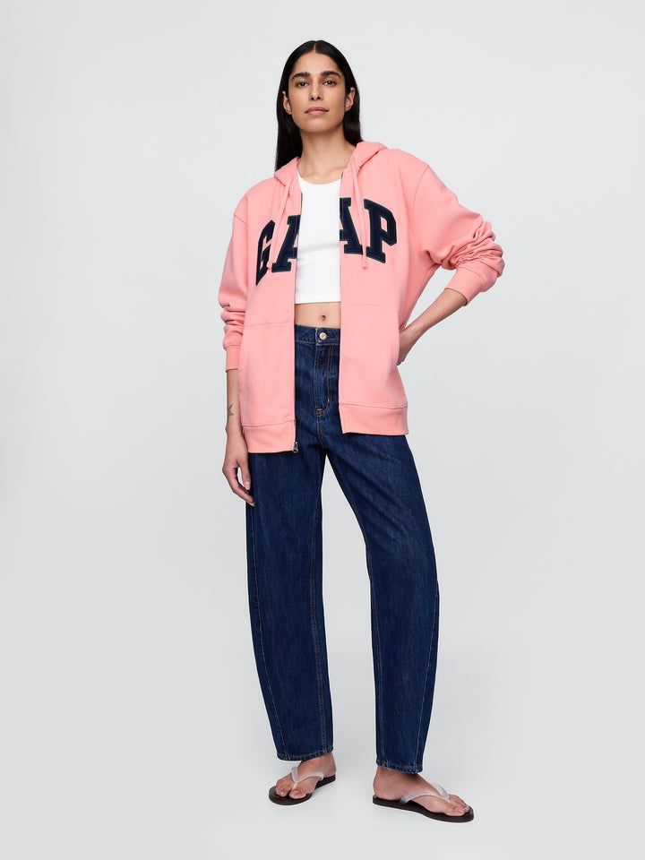 GAP VintageSoft Arch Logo Full-Zip Hoodie