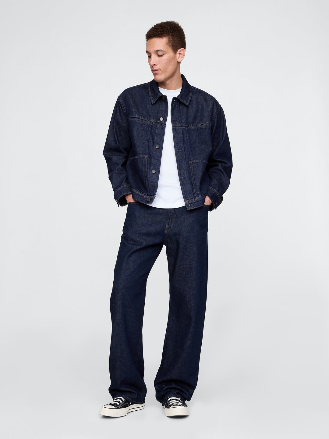 GAP UltraSoft Boxy Icon Denim Jacket