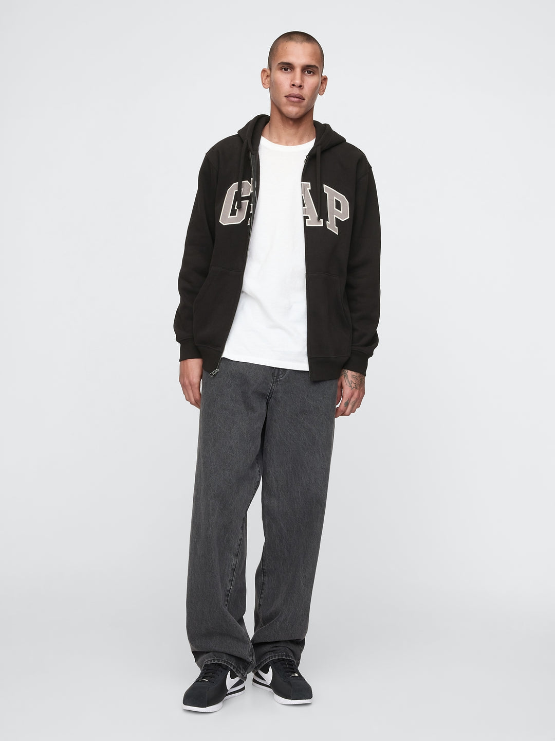 GAP VintageSoft Arch Logo Full-Zip Hoodie