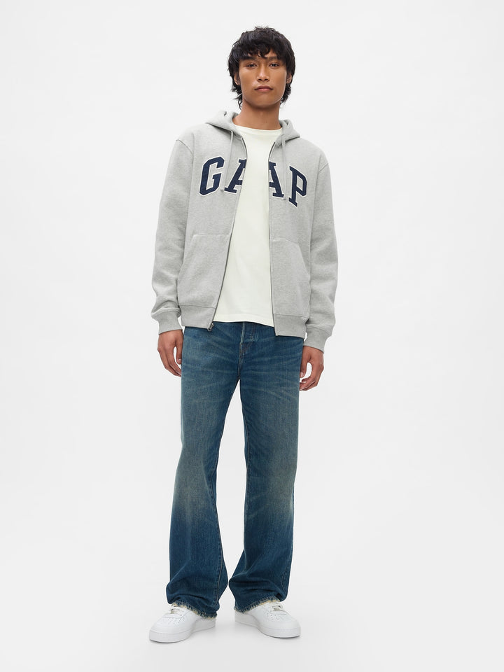 GAP VintageSoft Arch Logo Full-Zip Hoodie