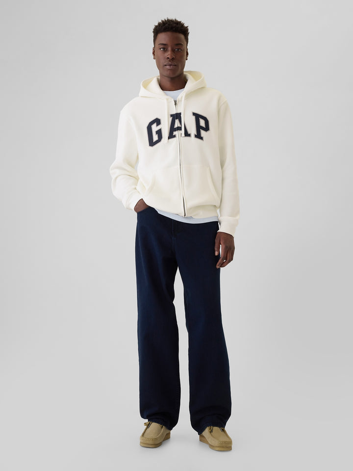 GAP VintageSoft Arch Logo Full-Zip Hoodie