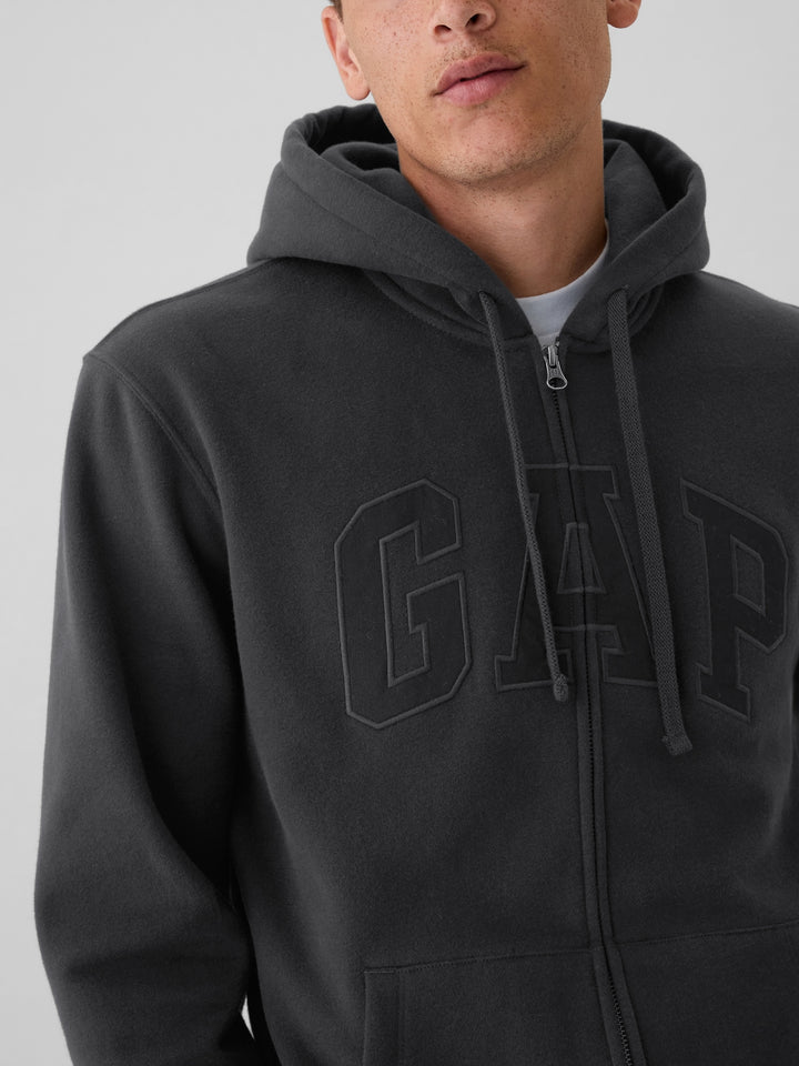 GAP VintageSoft Arch Logo Full-Zip Hoodie