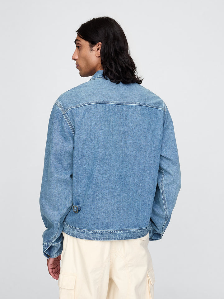 GAP Denim Zip Shirt Jacket