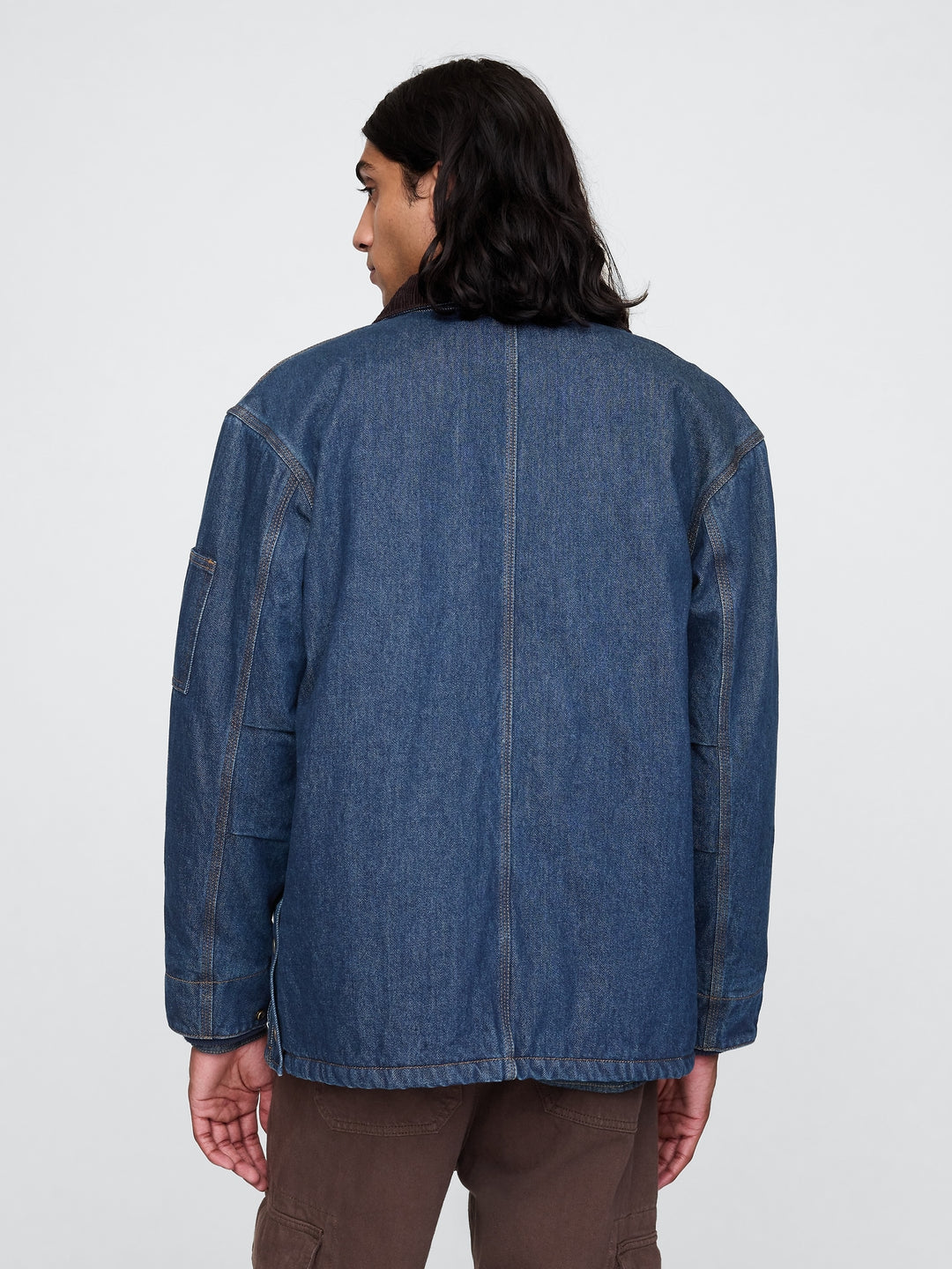 GAP Oversized Heavyweight Denim Lined Chore Jacket