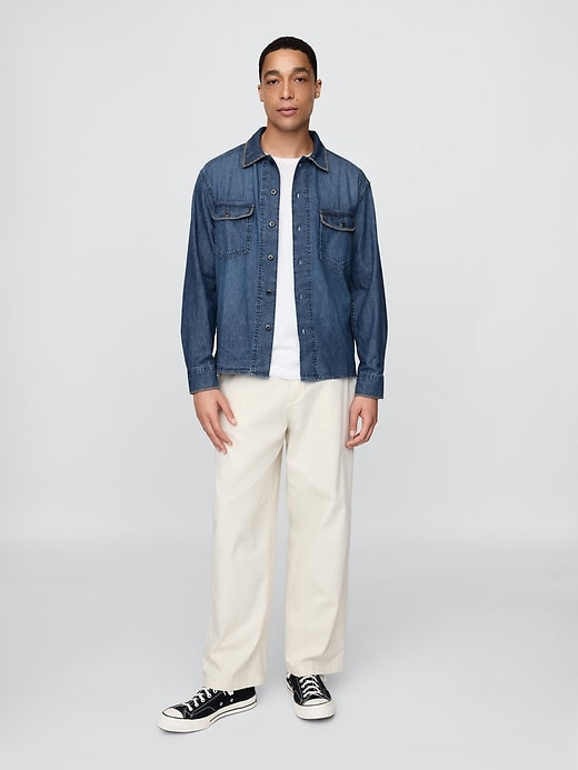 Gap Embroidered Denim Shirt