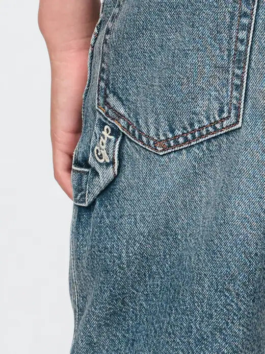 Gap Kids UltraSoft '90s Loose Denim Carpenter Shorts