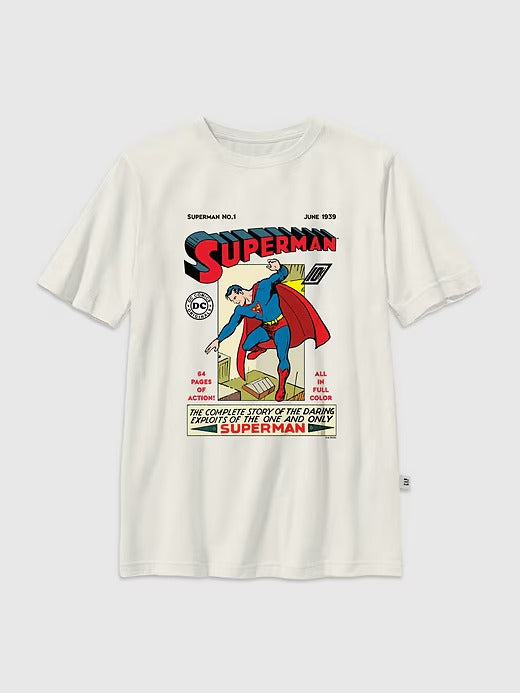 Gap Kids Superman Vintage Comic Graphic T-Shirt