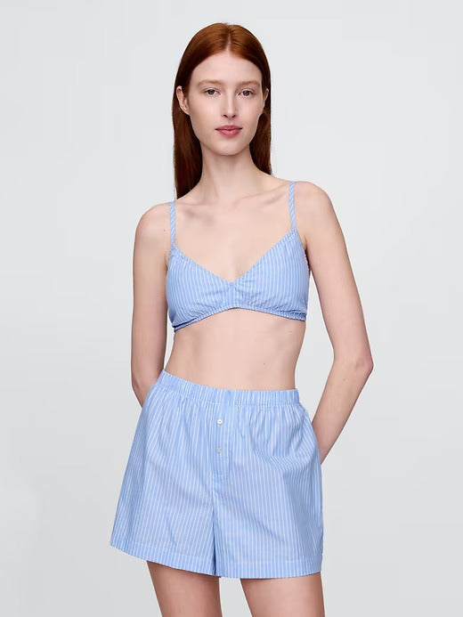 Gap Poplin Triangle Bralette