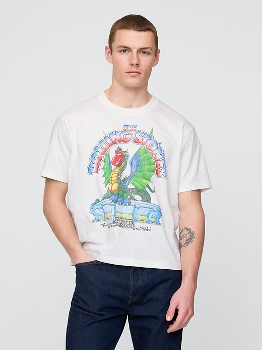 Gap Heavyweight Cropped Nirvana Graphic T-Shirt