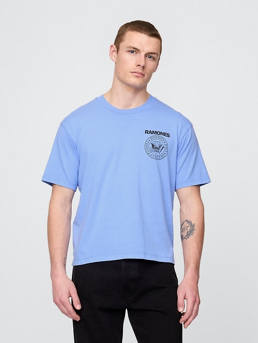 Gap Heavyweight Cropped Nirvana Graphic T-Shirt