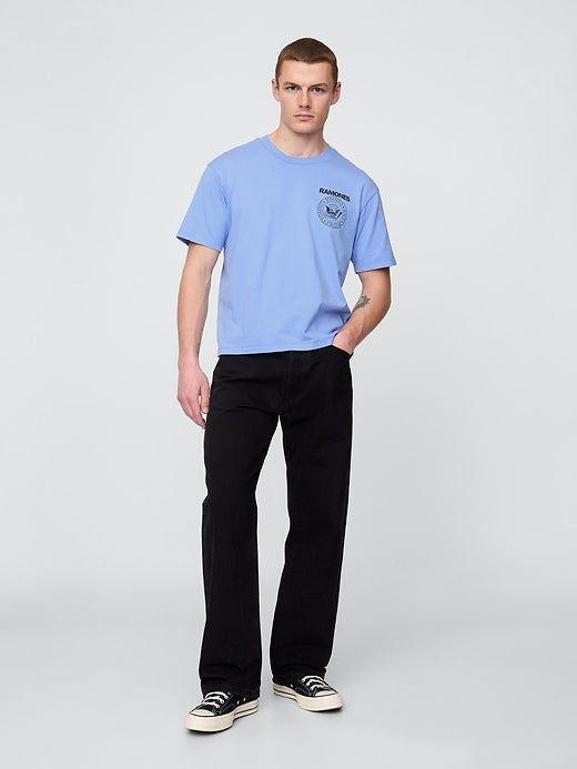 Gap Heavyweight Cropped Nirvana Graphic T-Shirt