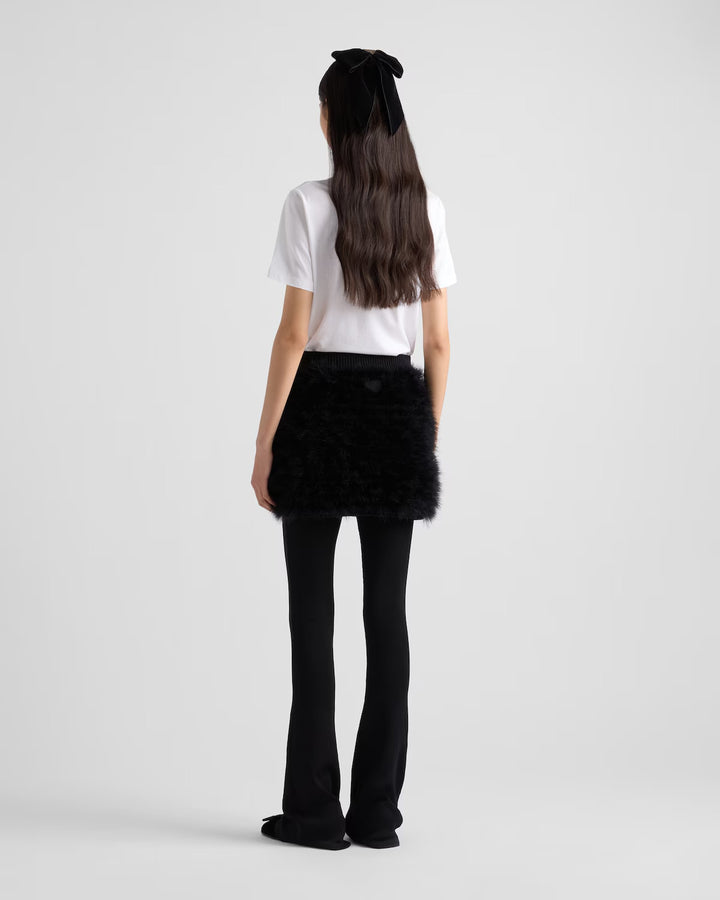 Prada Embroidered jersey T-shirt