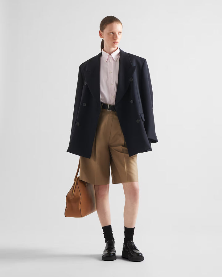 Prada Embroidered Oxford cotton shirt