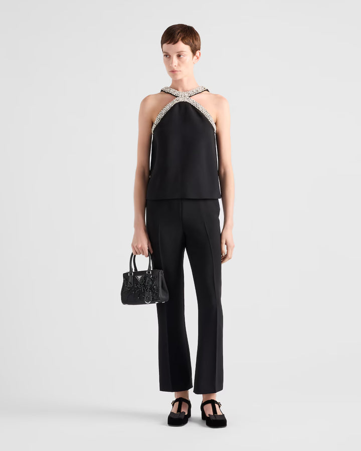 Prada Embroidered cady top