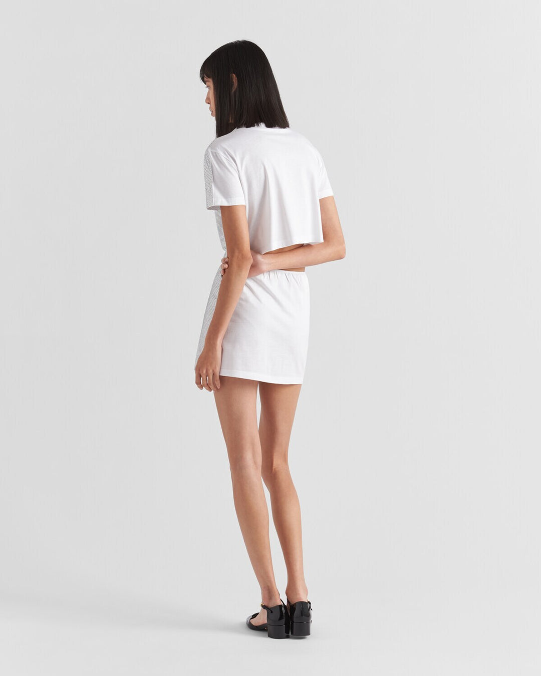 Prada Embroidered jersey T-shirt