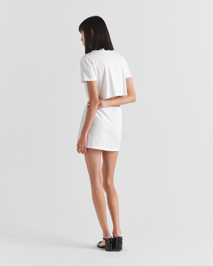 Prada Embroidered jersey T-shirt