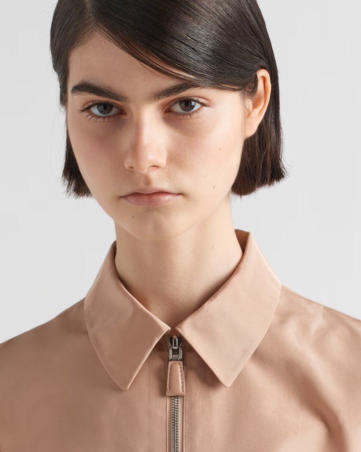 Prada Short-sleeved faille shirt