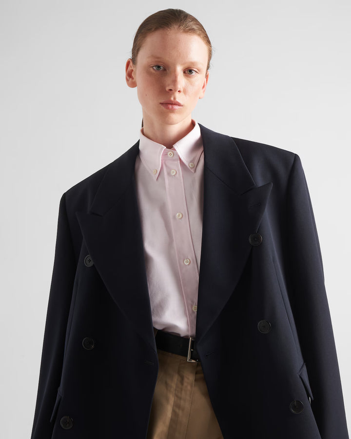 Prada Embroidered Oxford cotton shirt