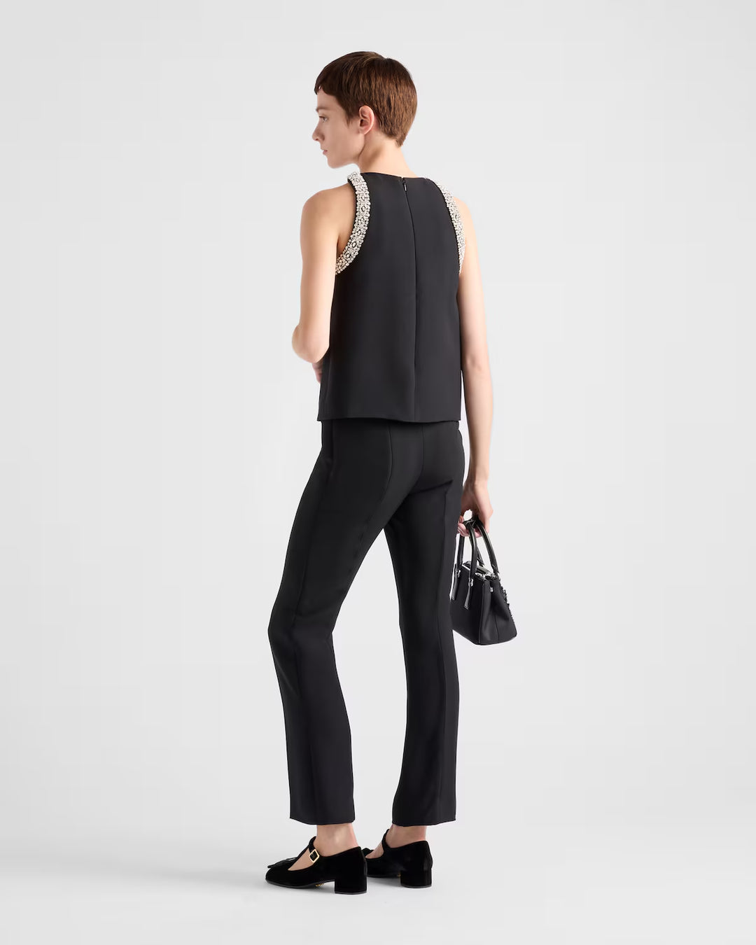 Prada Embroidered cady top