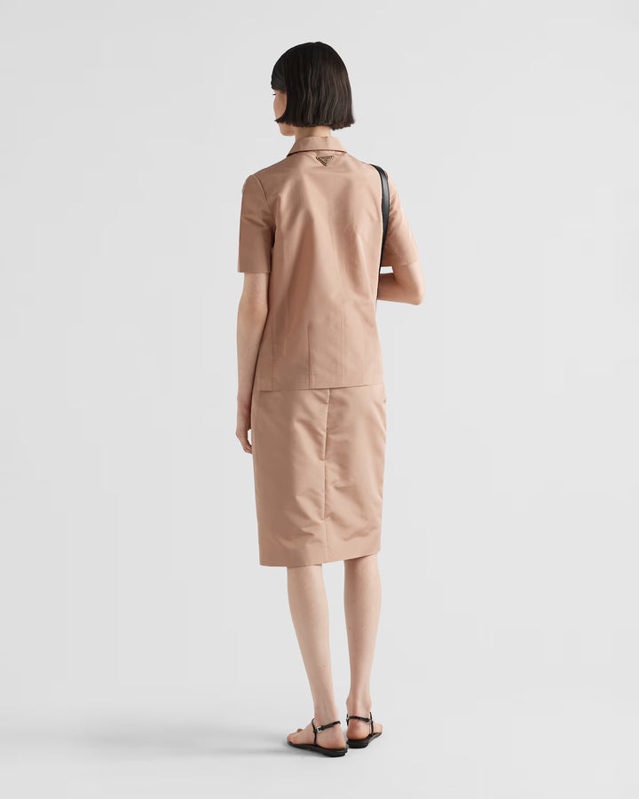 Prada Short-sleeved faille shirt