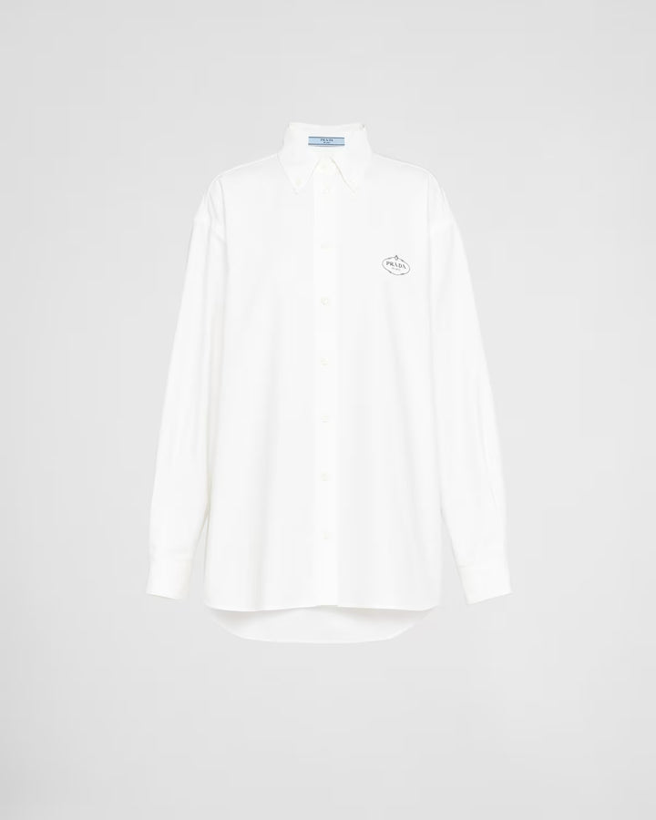 Prada Embroidered Oxford cotton shirt
