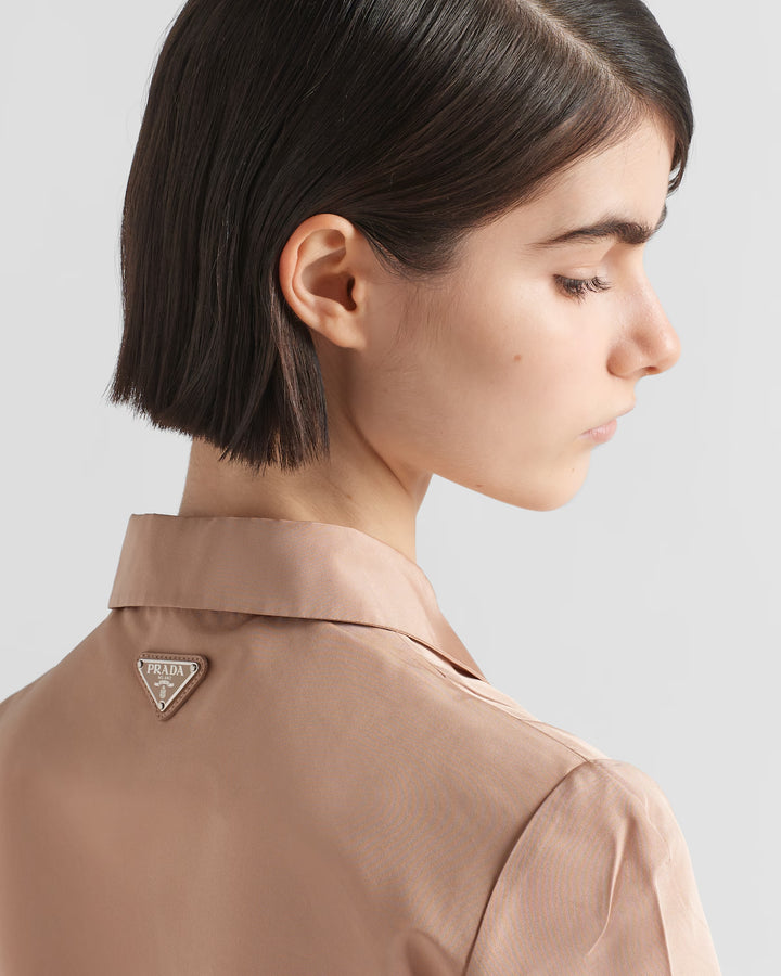 Prada Short-sleeved faille shirt