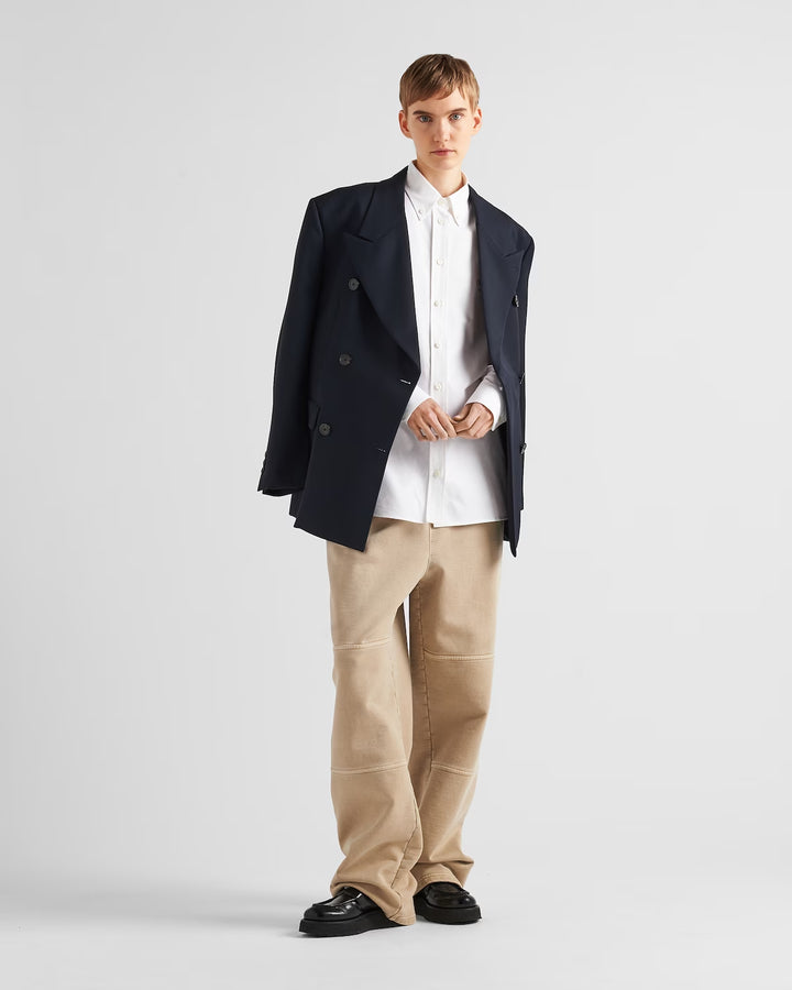 Prada Embroidered Oxford cotton shirt
