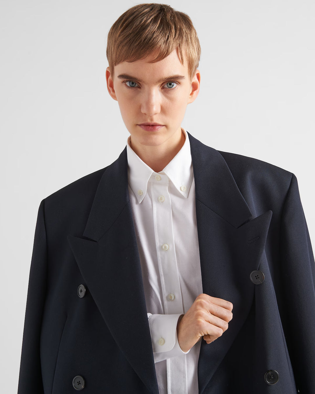Prada Embroidered Oxford cotton shirt
