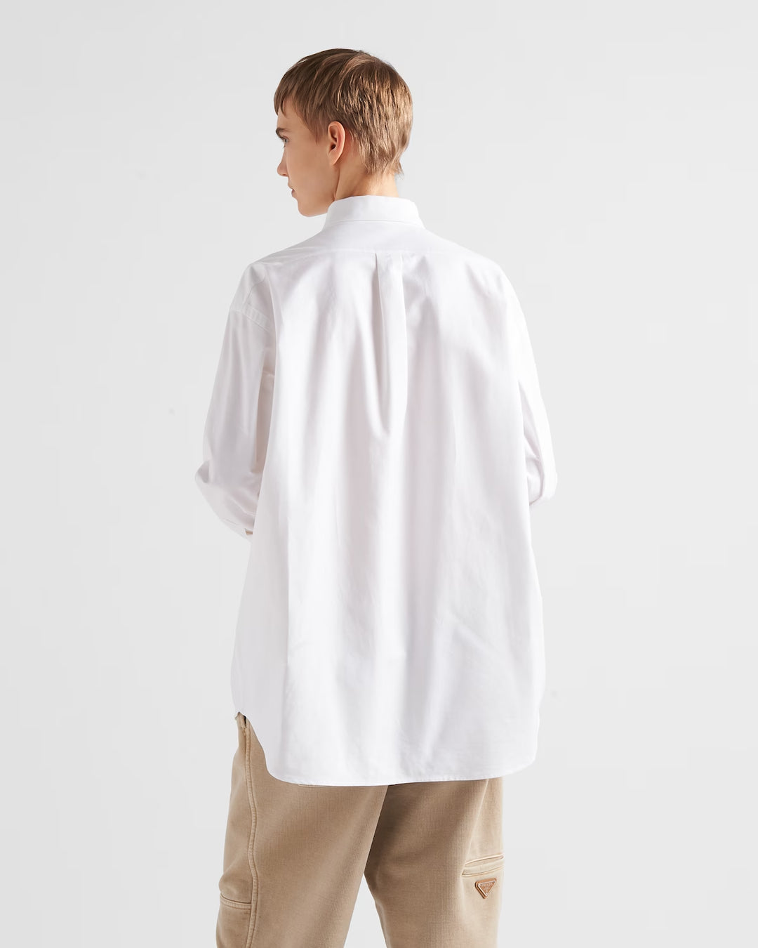 Prada Embroidered Oxford cotton shirt